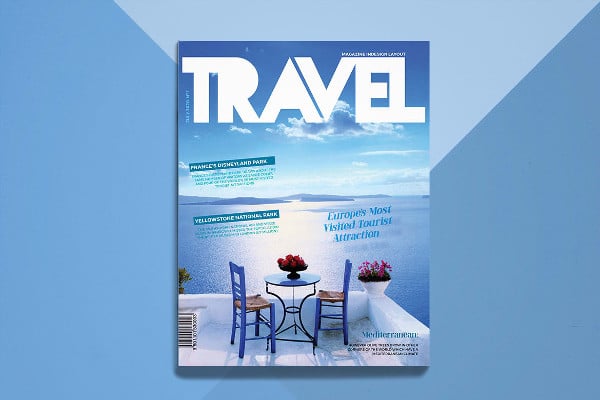 travel adventure magazine template