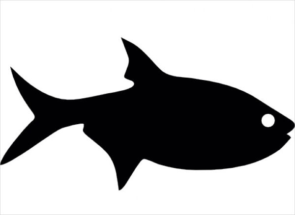 free printable fish silhouette