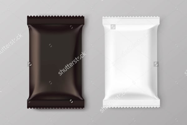 blank chocolate wrapper