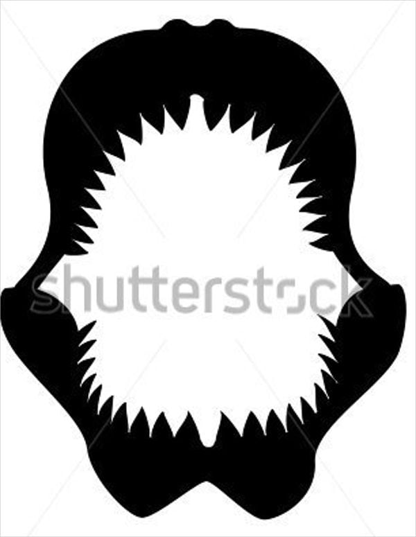 shark jaw silhouette