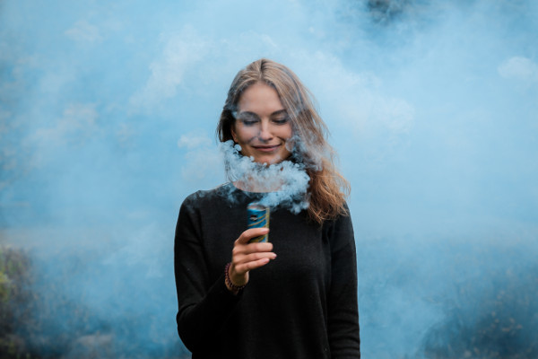 feminine smoke photography