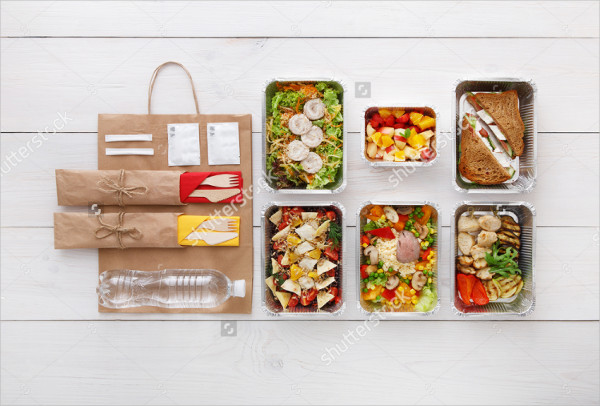 food packaging box template