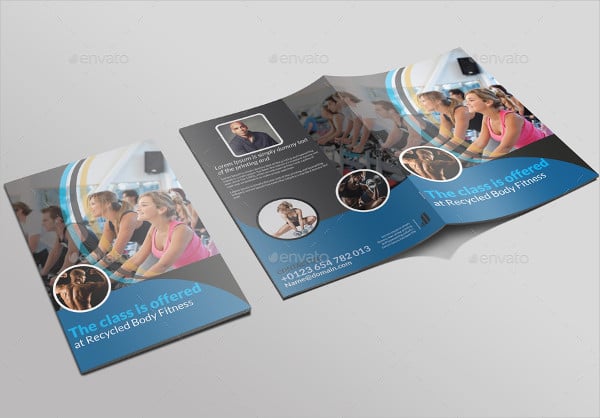 fitness bi fold brochure
