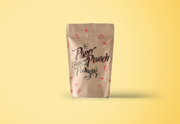 paper pouch mockup