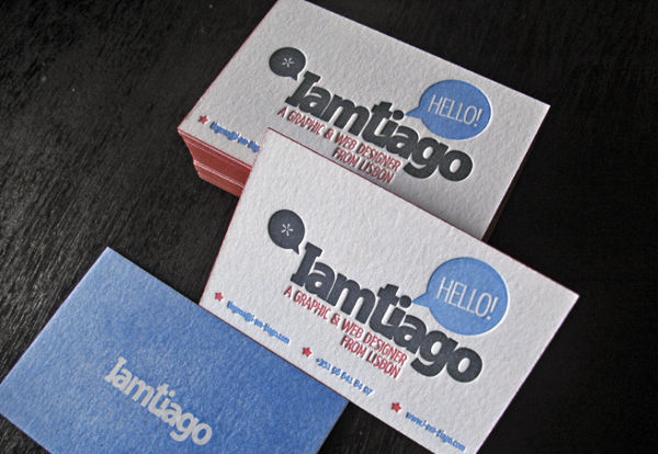 thick cardboard business card