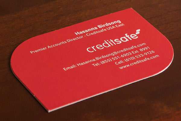 double sided thick business card