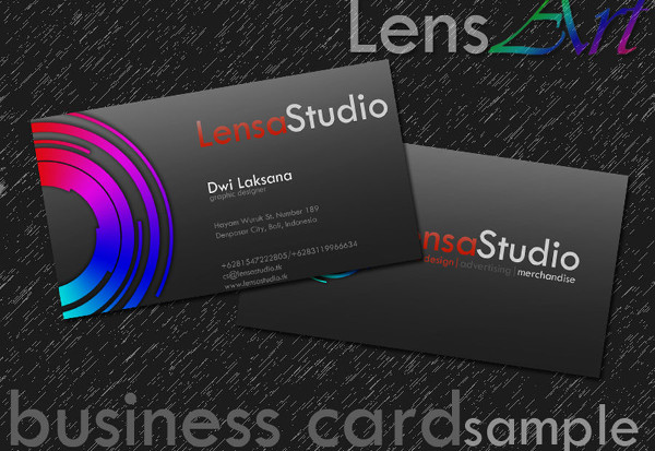 free sample business card