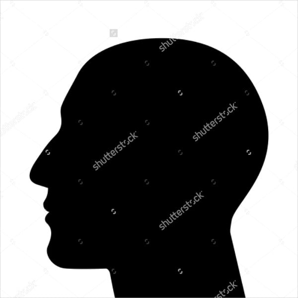human head silhouette