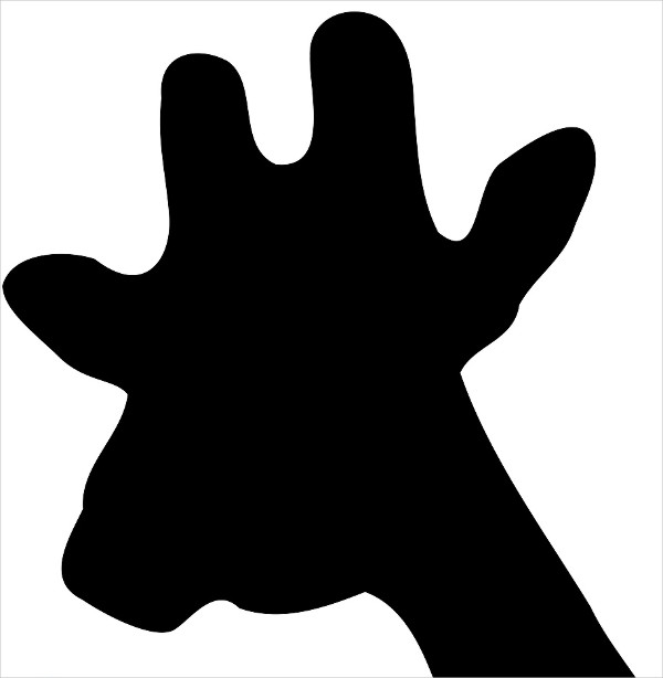 giraffe head silhouette