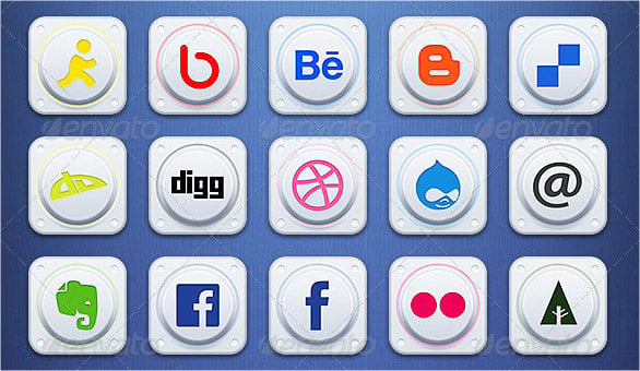 social media ios icons