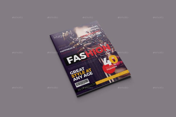fashion magazine cover template