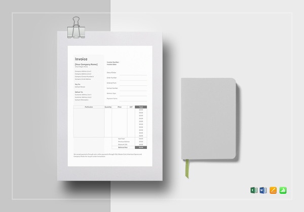 bakery invoice template