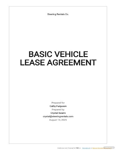 18+ Vehicle Lease Agreement Templates - Docs, Word