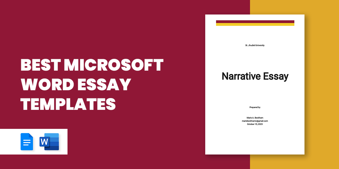 essay writing format word