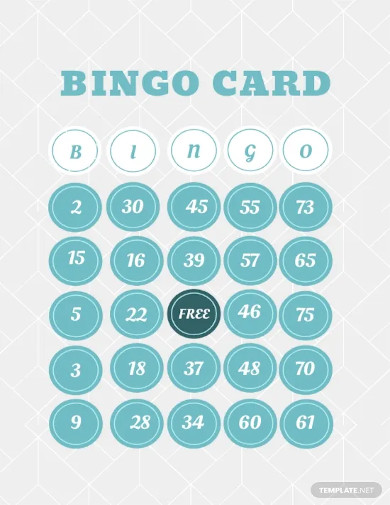 Free Printable Bingo Card - 19+ Free PDF Documents Download