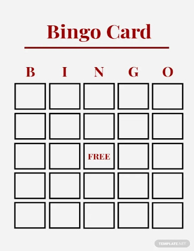 Free Printable Bingo Card - 19+ Free PDF Documents Download | Free ...
