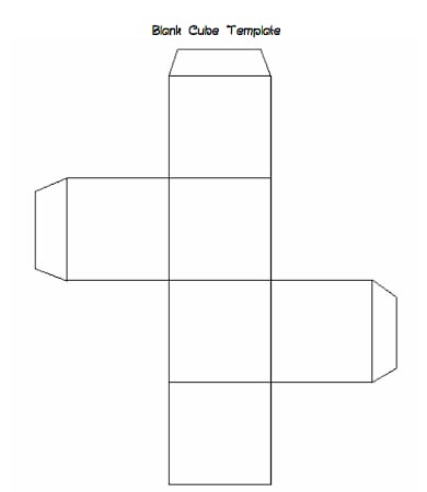 blank cube design template