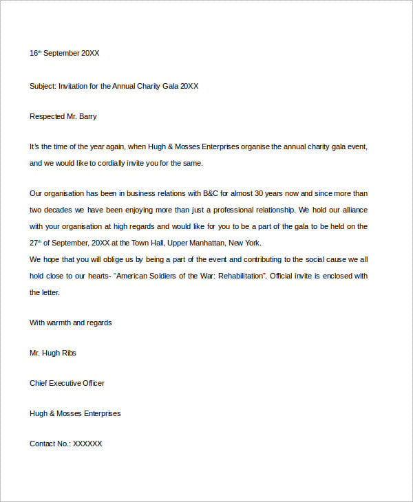 Business Letter Template Word - 7+ Free Word Documents Download