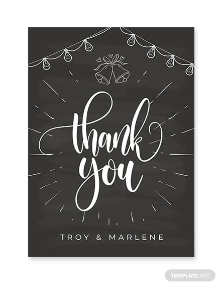 Thank You Note Chalkboard Cards 
