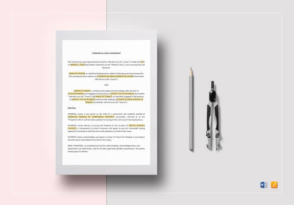 commercial lease agreement template2