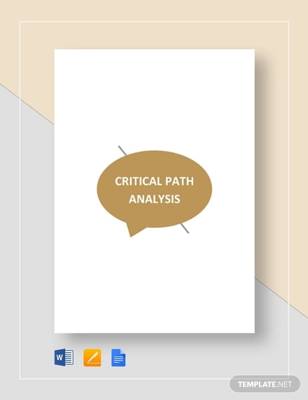 critical path analysis template
