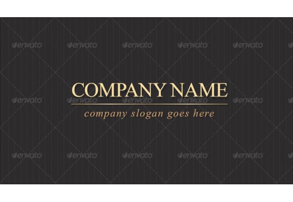 elegant company business card