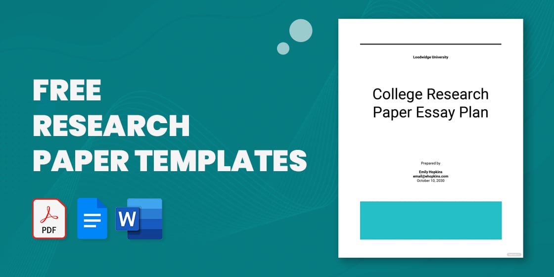 free research paper templates
