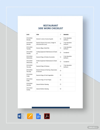 Work Checklist Template - 20+ Free Word, PDF Documents Download | Free ...