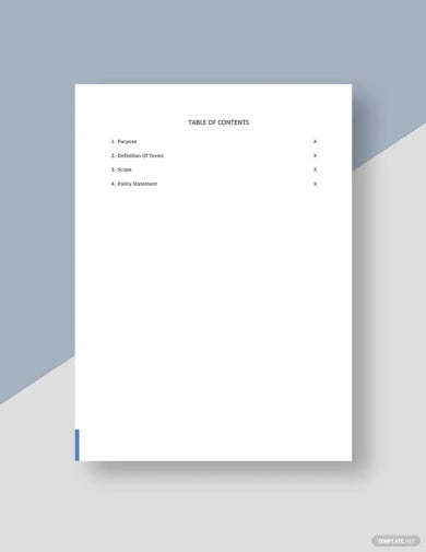 free simple company freelance policy template