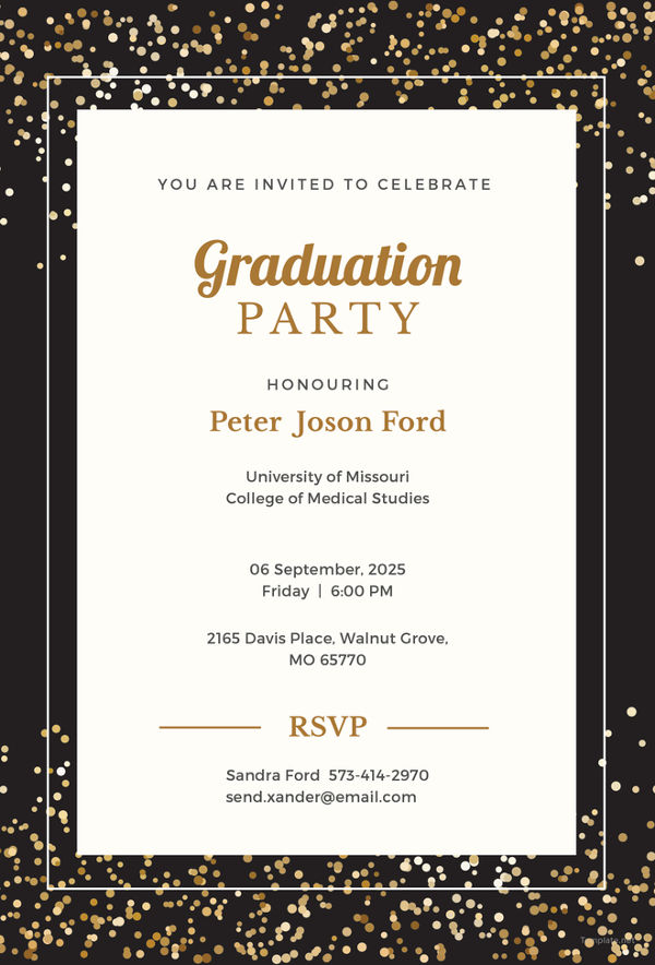 Graduation Invitations Examples Nursing grad party invitations anacollege