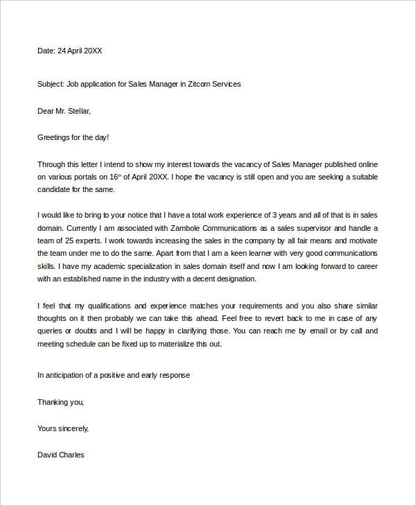 general business letter template in word