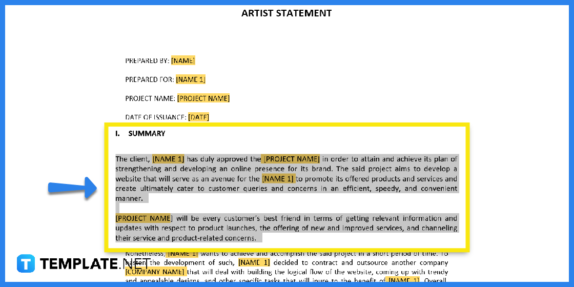 how to make create an artist statement step
