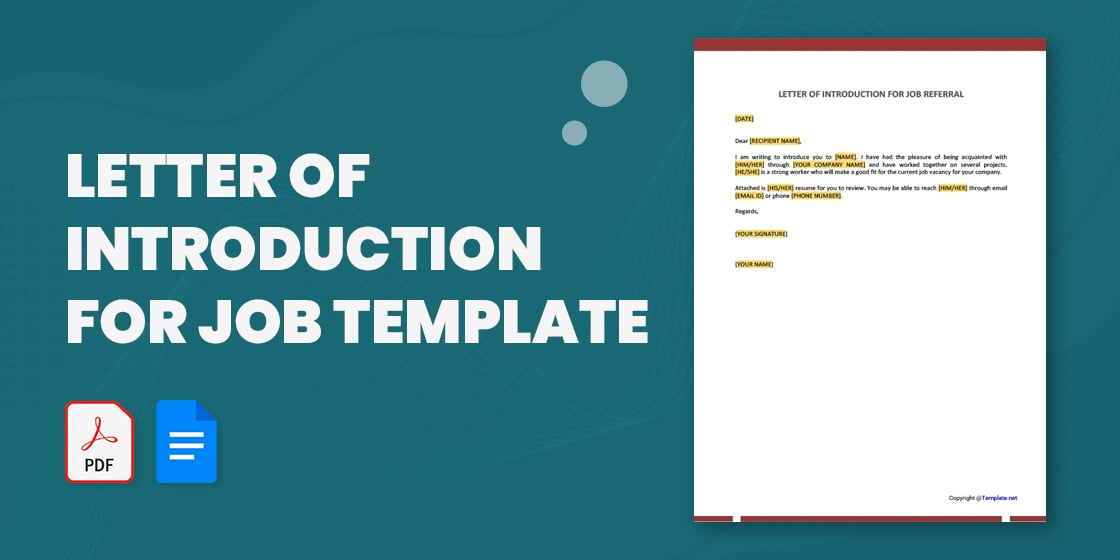 letter of introduction for job – free word pdf documents download