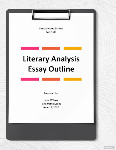 analysis essay layout