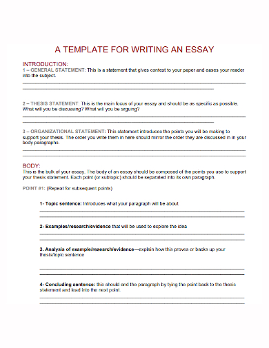 essay template word design