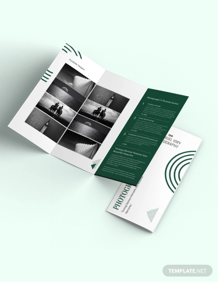 modern photography brochure template