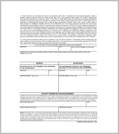 non discloser agreement form in pdf