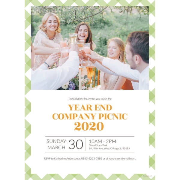 printable company picnic template