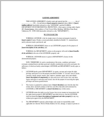 product license agreement template in pdf