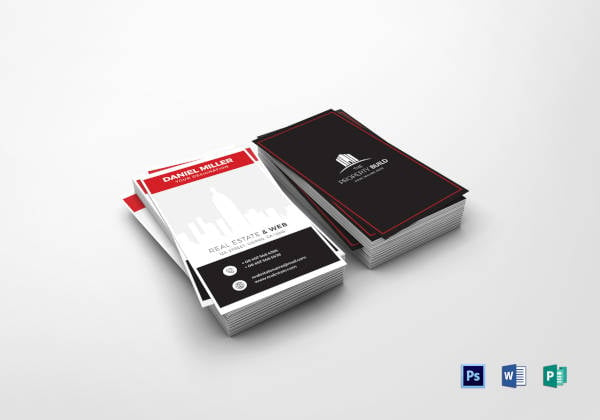 real estate business card template