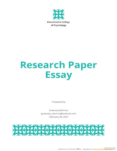 research article template word