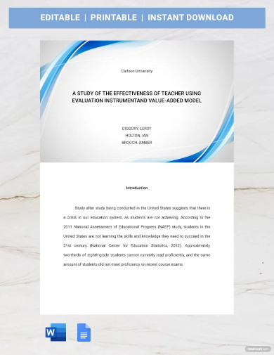 research paper template download