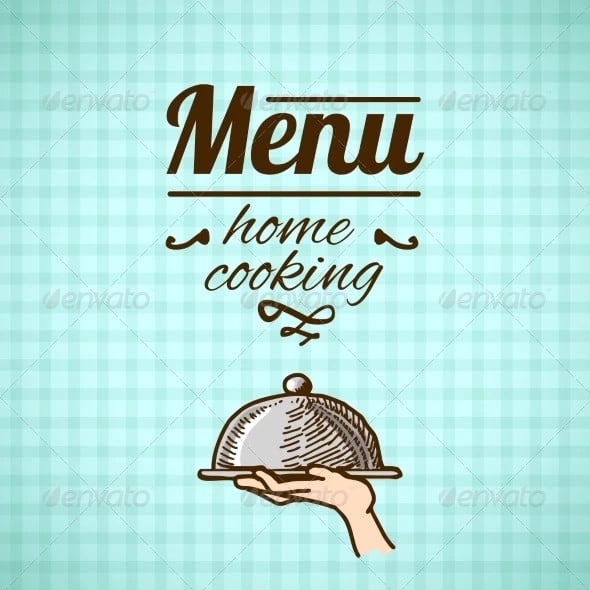 restaurant menu design sketch