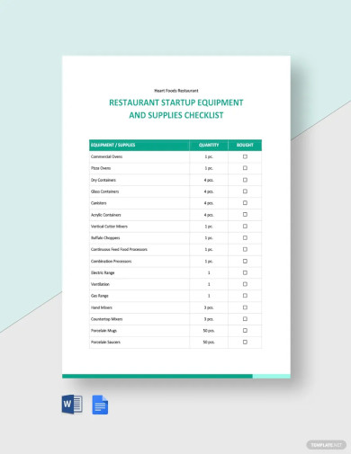 Equipment Checklist Template - 18+ Word, PDF Documents Download