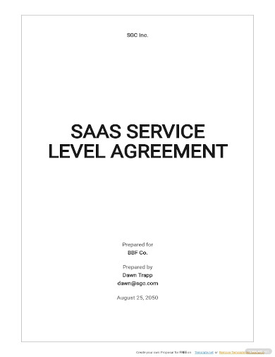 FREE 34+ Sample Service Level Agreement Templates in MS Word | PDF ...