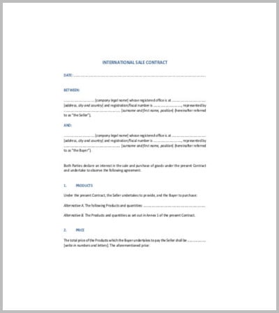 sales contract agreement template in pdf