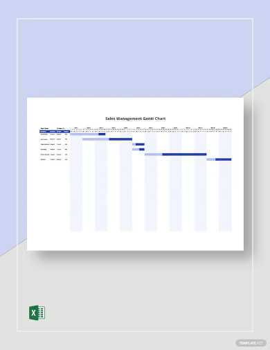 sales management gantt chart template