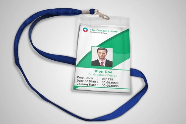 personal id card template free download