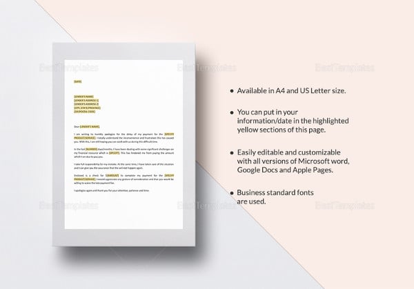 letter payment expectation Late Letter Templates Free   Payment & Premium