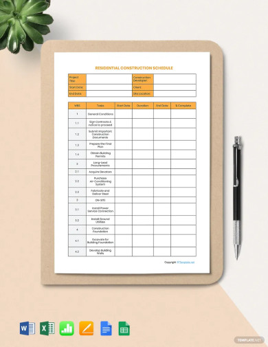 sample-residential-construction-schedule-template